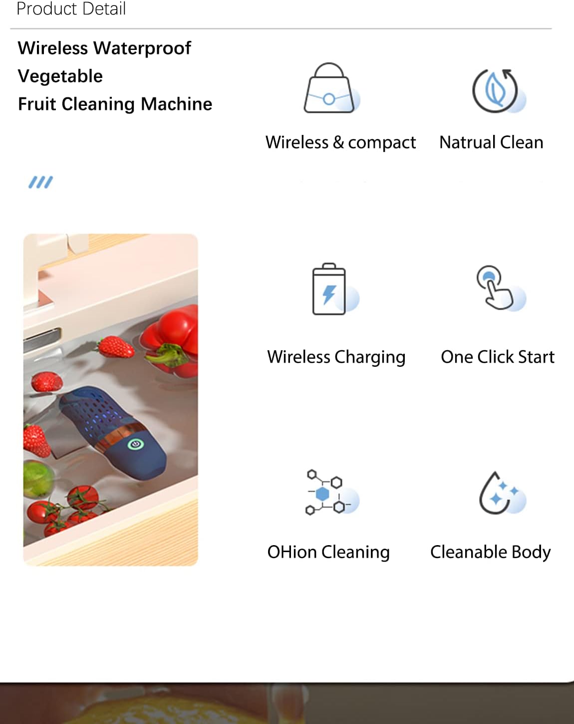Smart Fruit and Veggie Cleaner