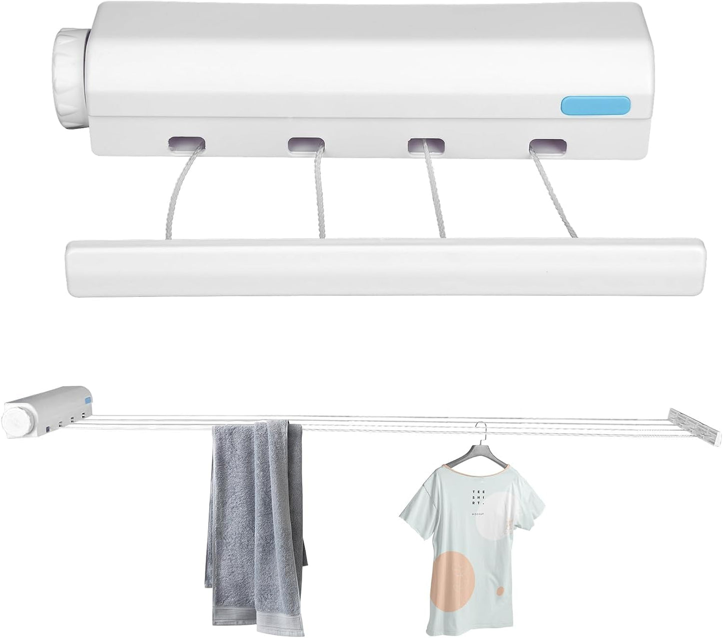 Handy 5-Line Retractable Clothesline