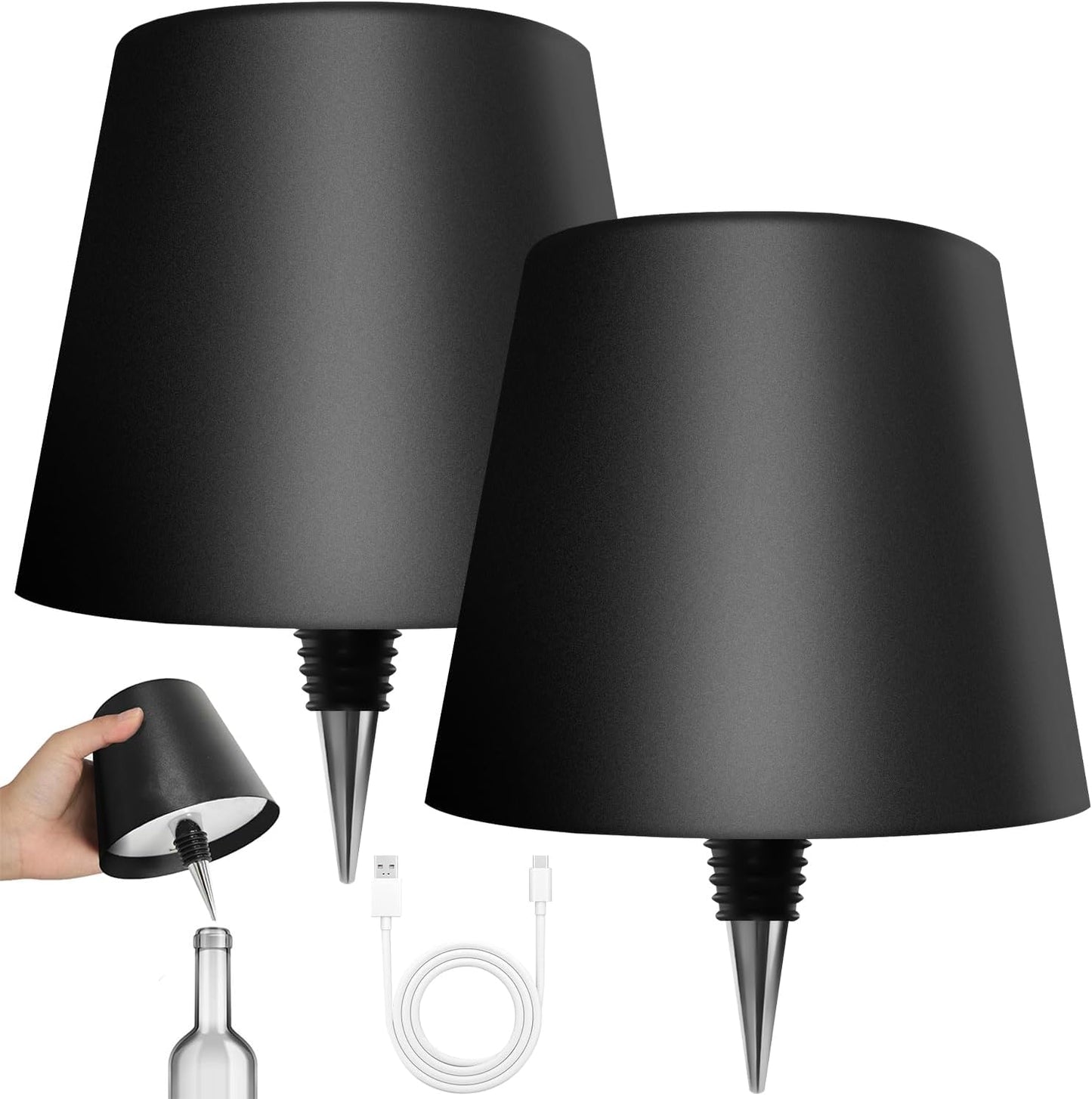 Glam Glow Wireless Bottle Lamps
