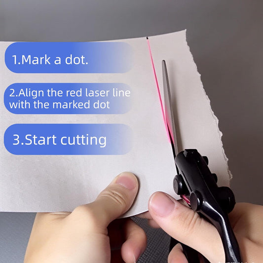 Laser-Guided Sewing Scissors
