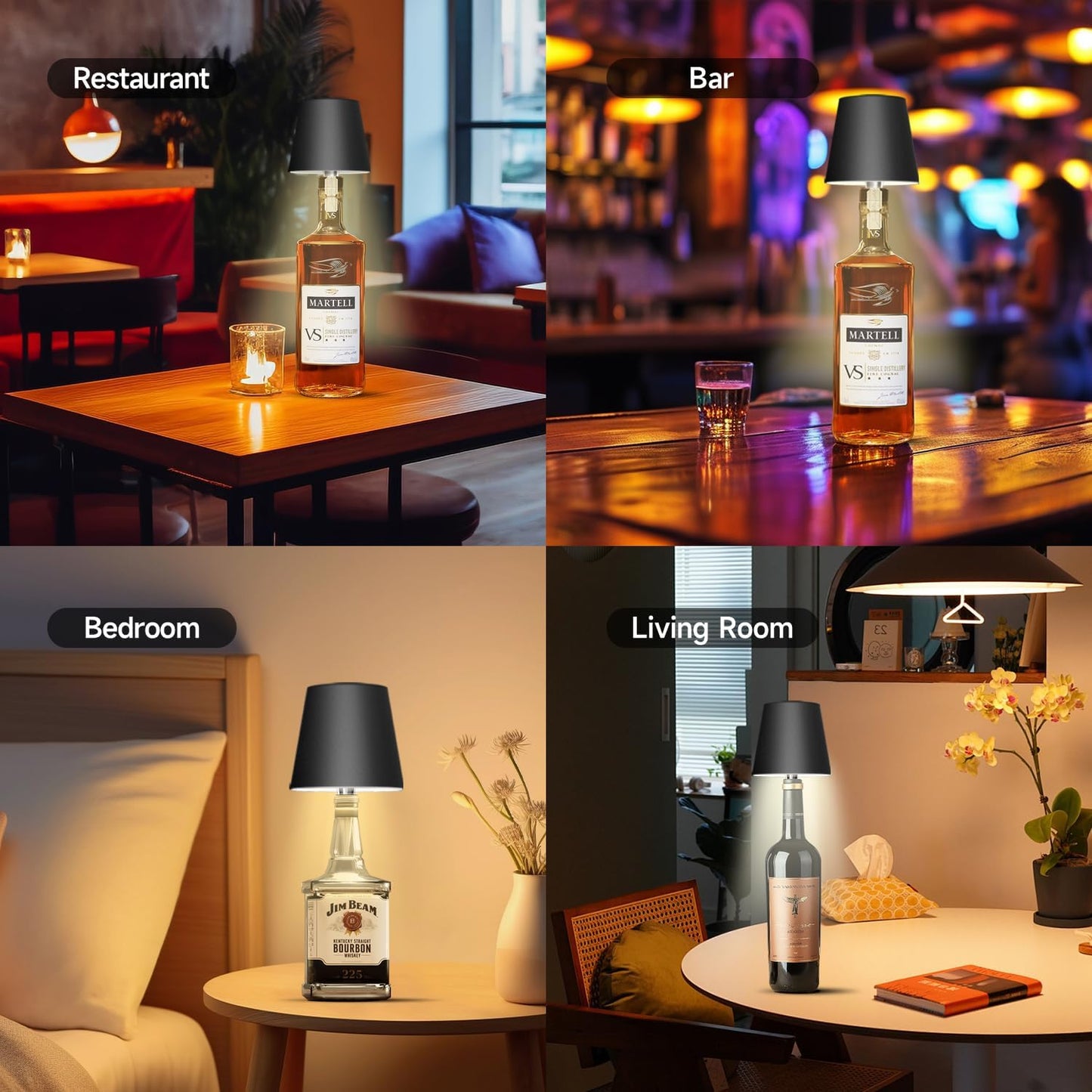 Glam Glow Wireless Bottle Lamps