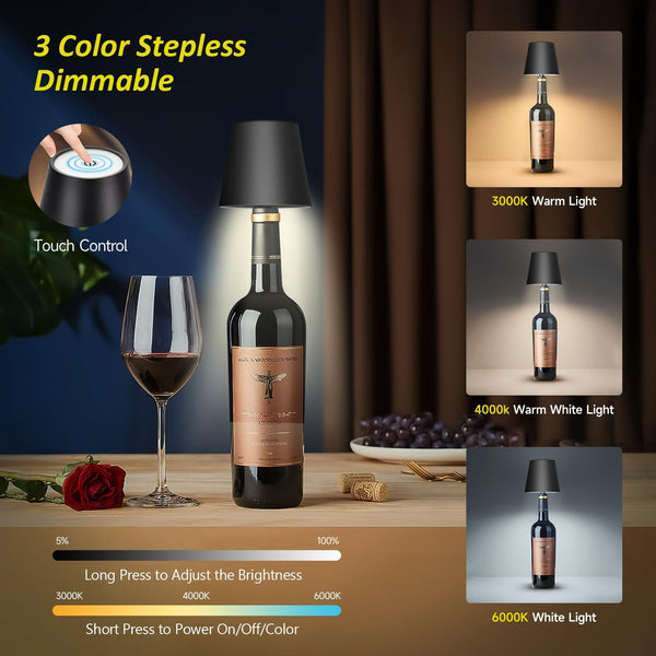 Glam Glow Wireless Bottle Lamps
