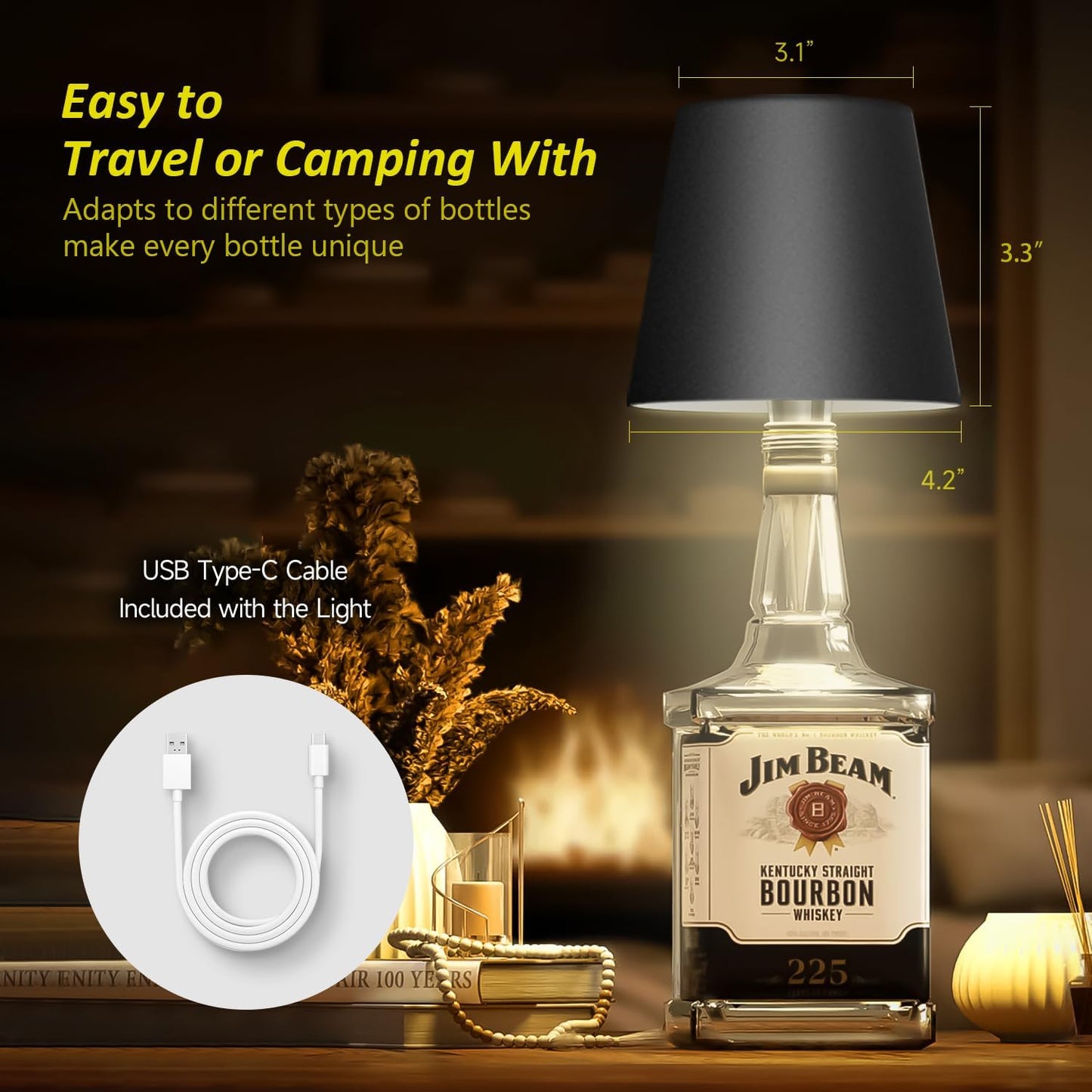 Glam Glow Wireless Bottle Lamps