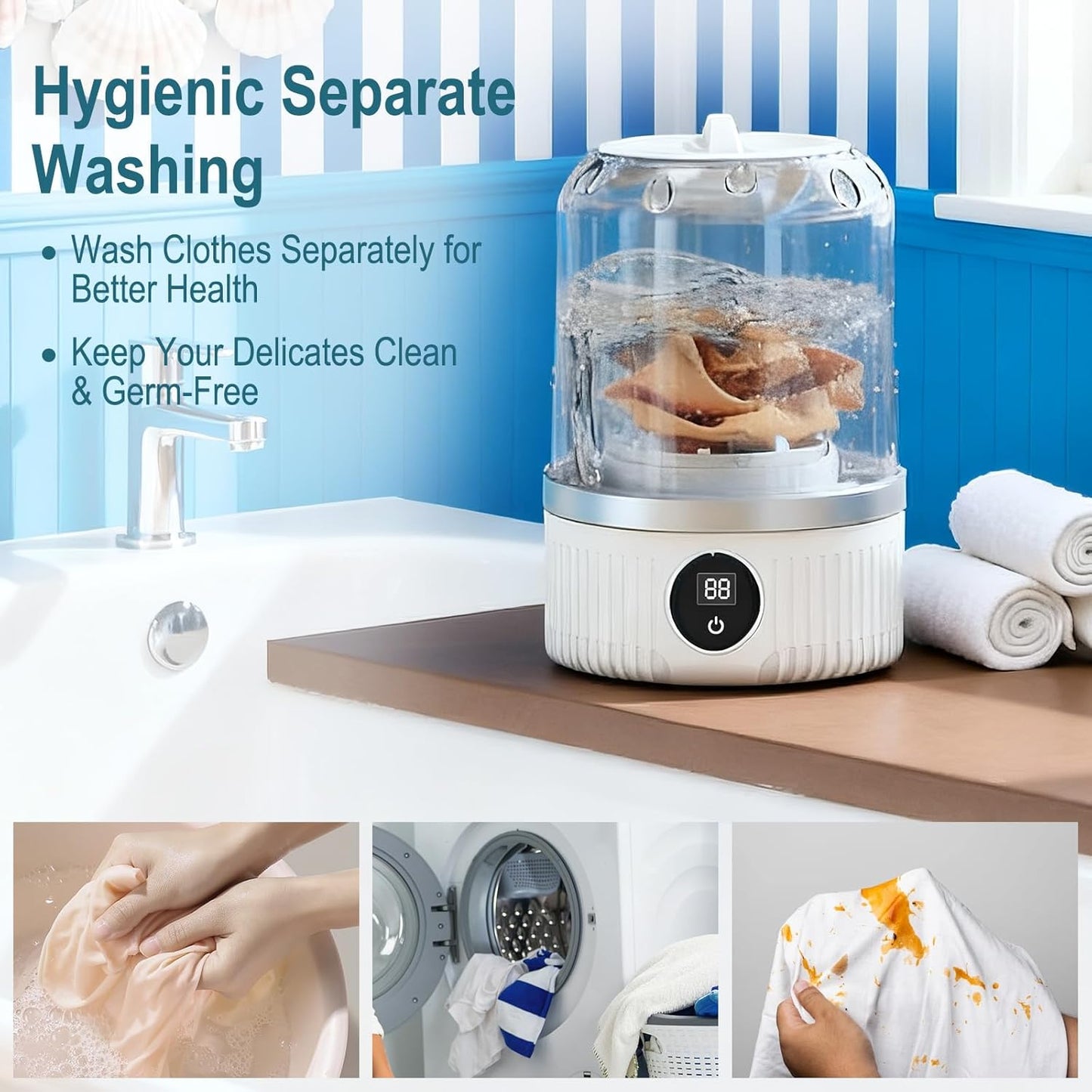 Mini Portable Laundry Washer