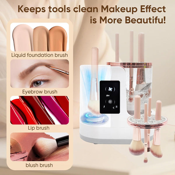 Quick Clean Makeup Brush Machine