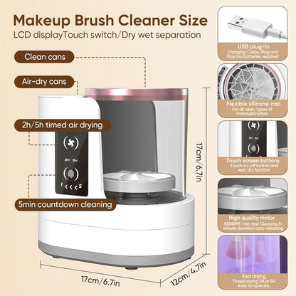 Quick Clean Makeup Brush Machine