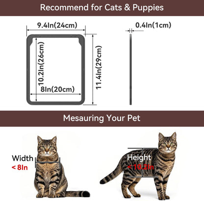 Magnetic Cat Door for Screens