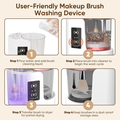 Quick Clean Makeup Brush Machine