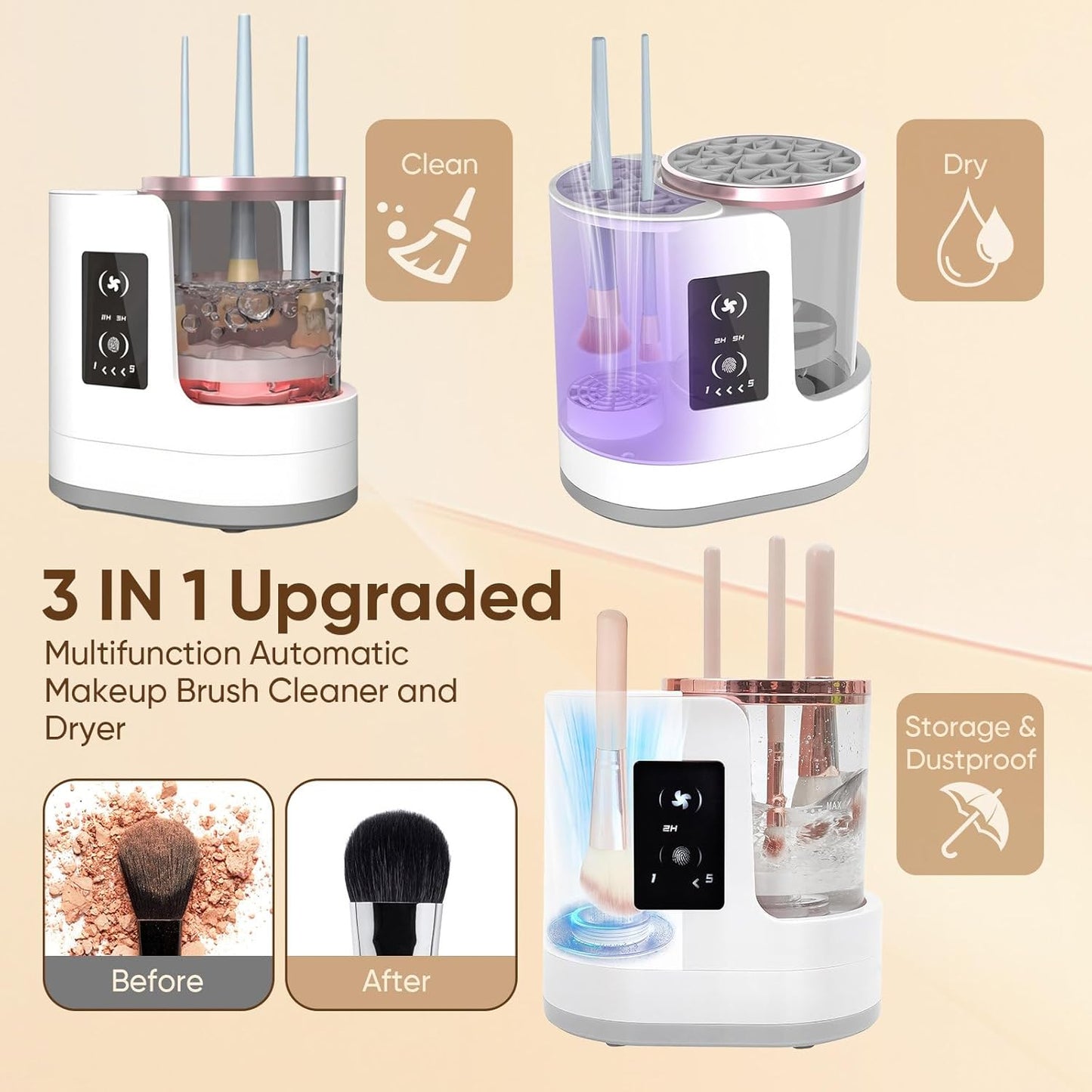 Quick Clean Makeup Brush Machine