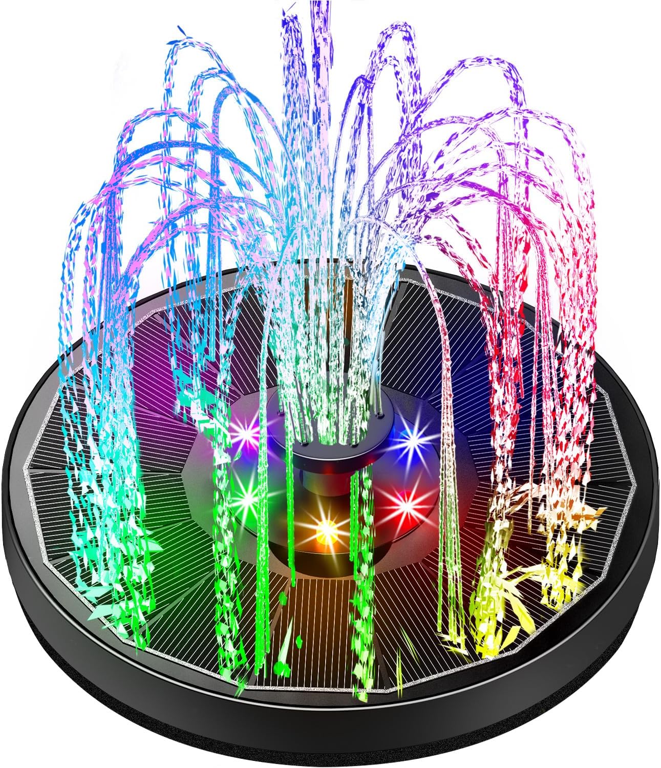 Glowing Solar Garden Fountain
