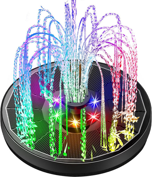 Glowing Solar Garden Fountain