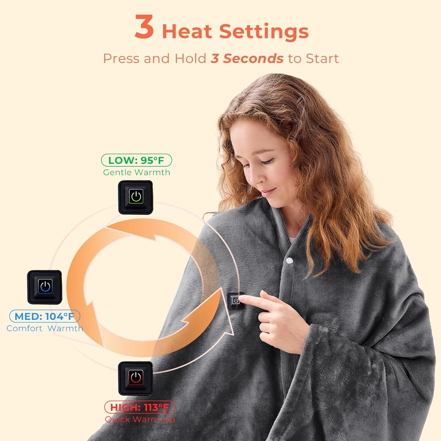 Cozy Heat Wearable Blanket