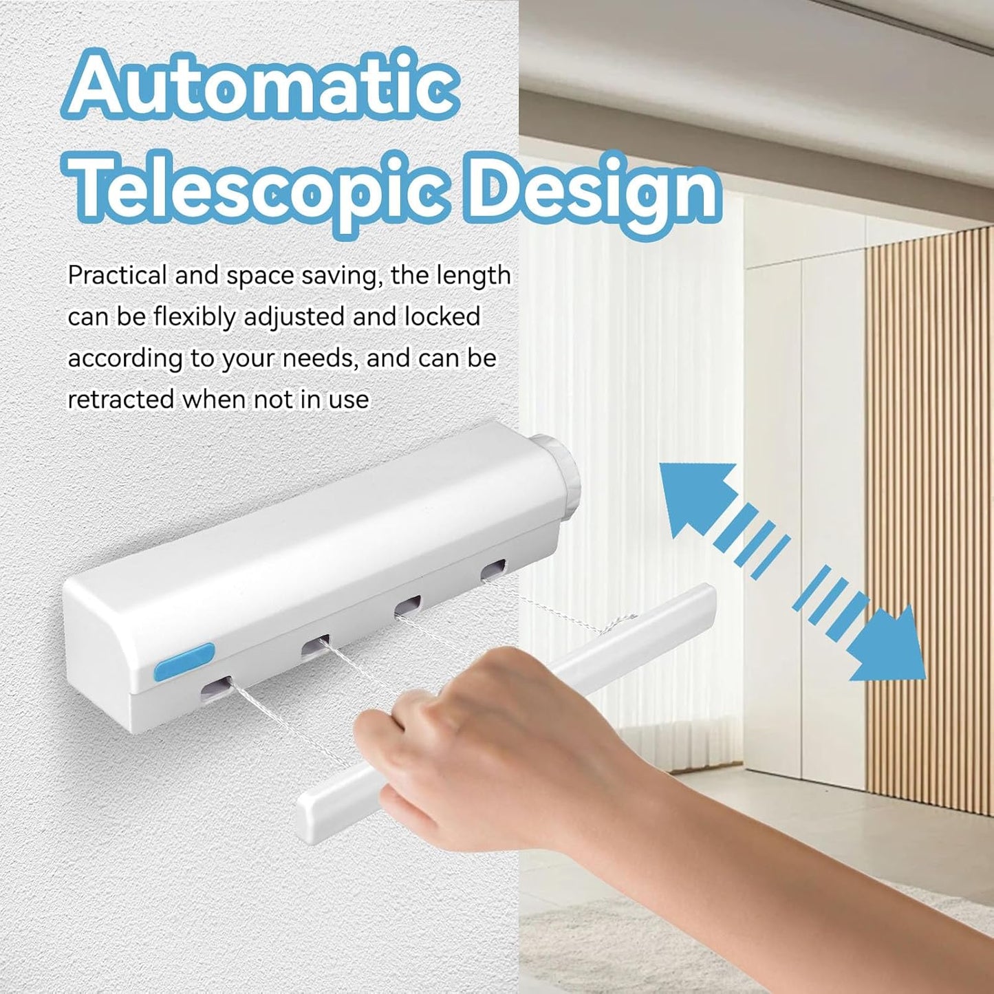 Handy 5-Line Retractable Clothesline