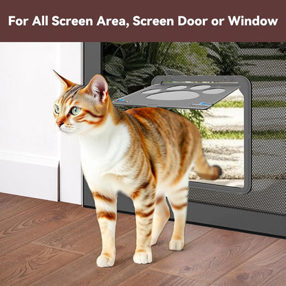 Magnetic Cat Door for Screens