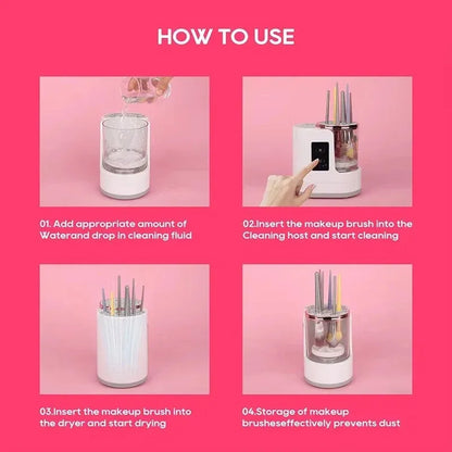 Quick Clean Makeup Brush Machine