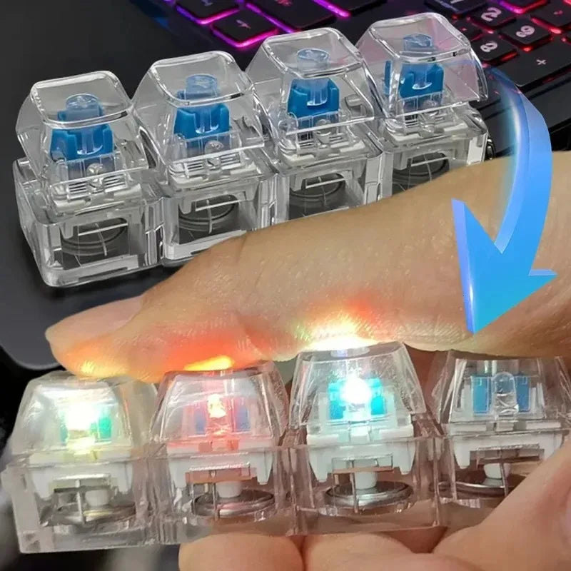 LED Clickable Keychain Fidget