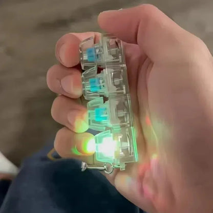LED Clickable Keychain Fidget