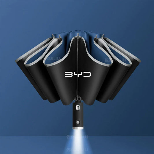 Fully Automatic UV Protection Umbrella with LED Flashlight,