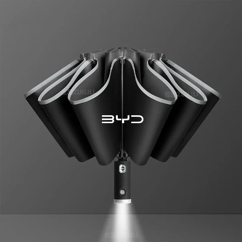 Fully Automatic UV Protection Umbrella with LED Flashlight,