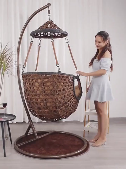 Premium Rattan Hanging Egg Chair